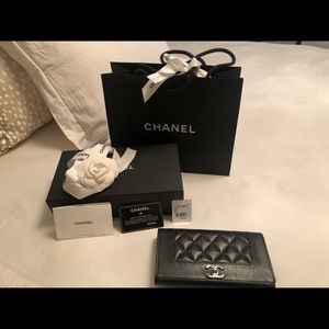 Chanel Black flap wallet